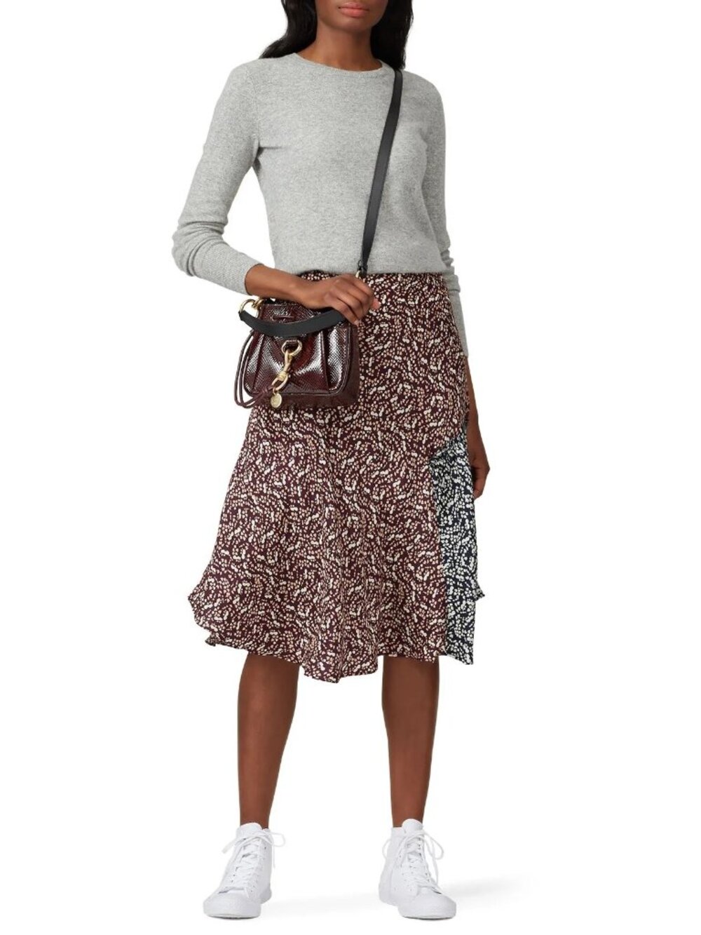Apiece Apart Nieto Bias Skirt in Burgundy 4 Womens